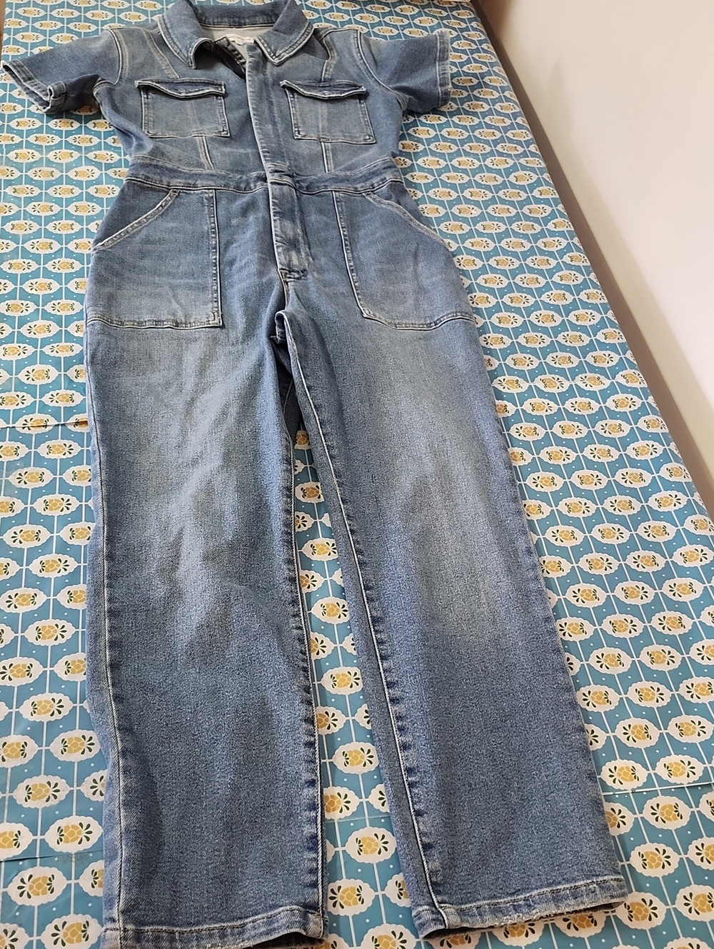 Good American Fit For Success Denim Jumpsuit Size Large - Picture 3 of 9